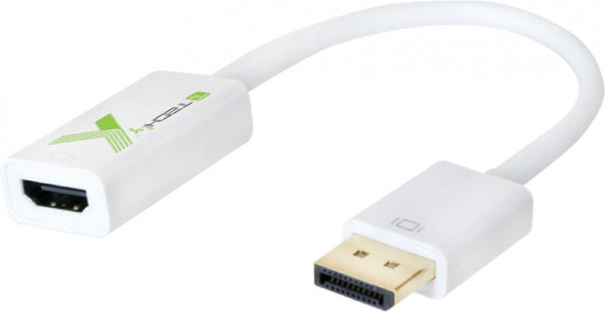 Techly IADAP DP-HDMIFP video kabel adapter 0,2 m DisplayPort HDMI Wit