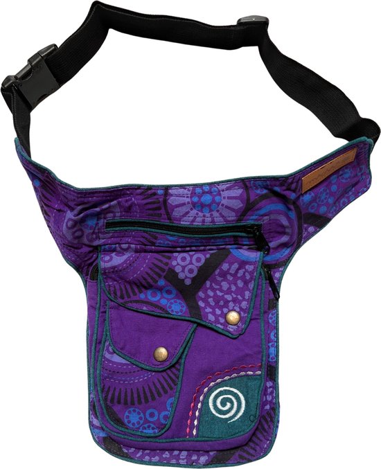 Guru-Shop Gürteltasche Stoff Sdebag & Patchwork Hüfttasche, Goa