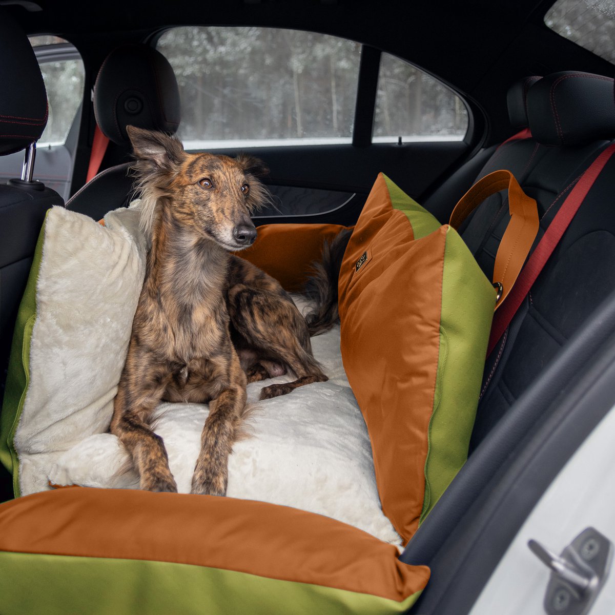 L'élianne ® : Siège d'auto de Luxe pour Chiens - Lit d'auto pour chien -  Siège d'auto