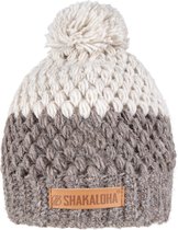 Shakaloha Gebreide Wollen Muts Heren & Dames Beanie Hat van schapenwol met polyester fleece voering - Bolkana Beanie BeigeLBrown Unisex - One Size Wintermuts