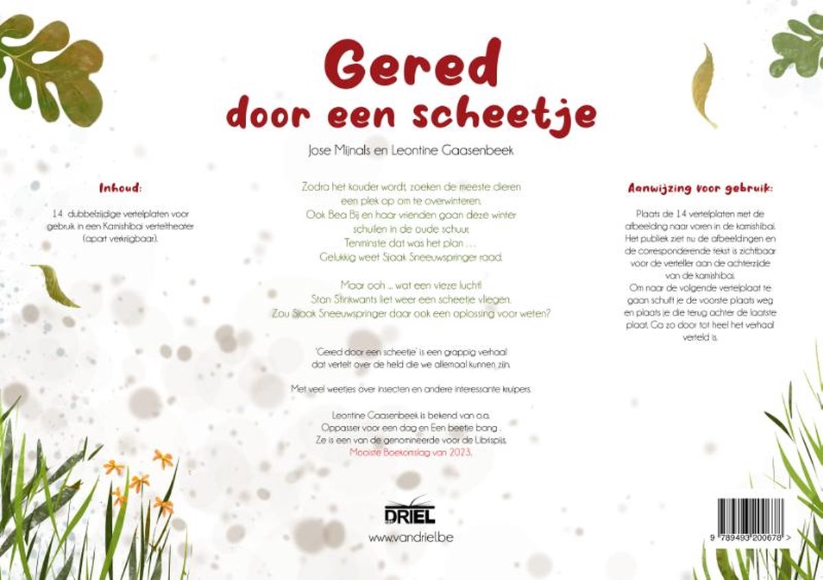 Gered door een scheetje kamishibai vertelplaten, Jose Mijnals