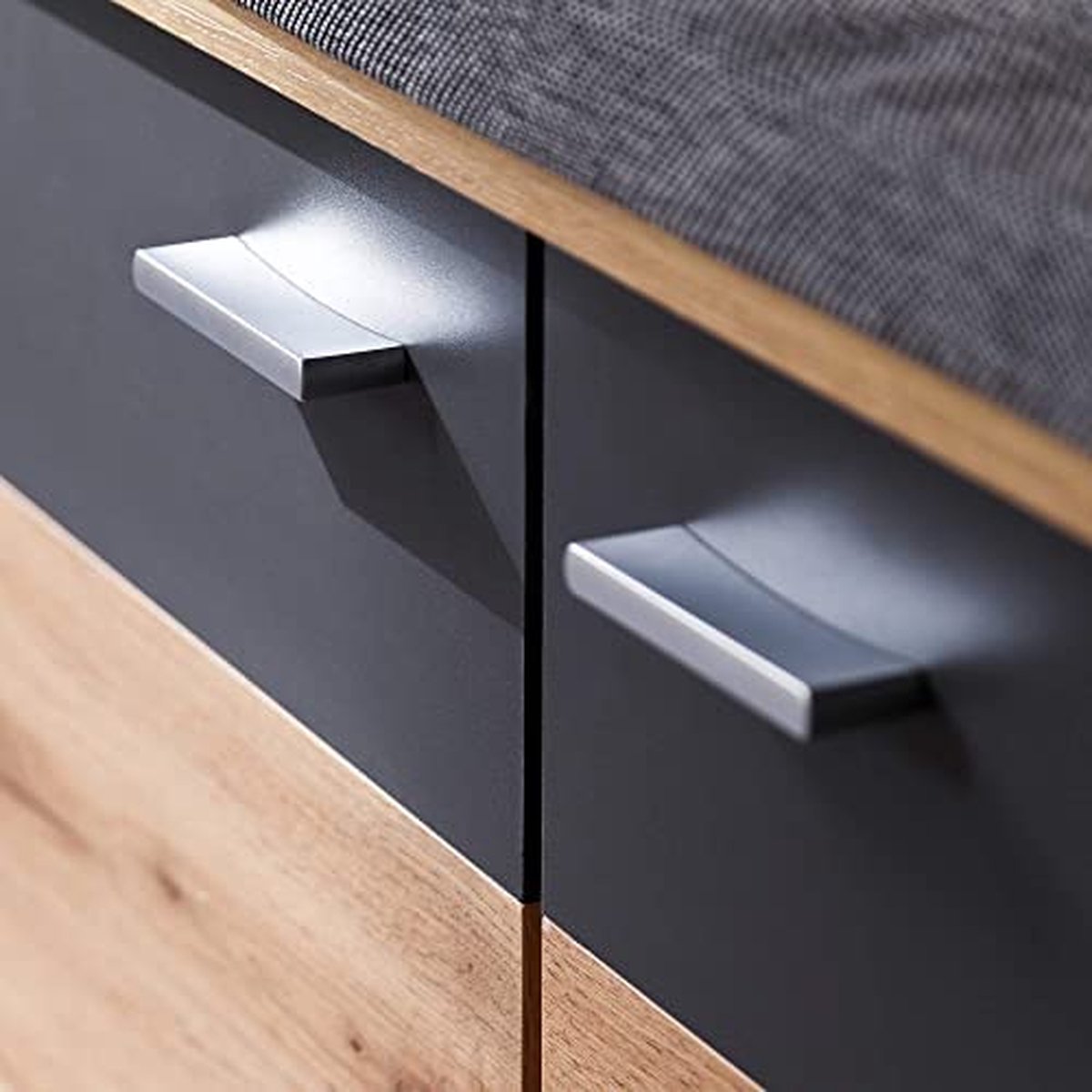Cómoda: 6 cajones, wengué | Roble Sonoma, 160 x 77 x 40 cm | Leroy Merlin