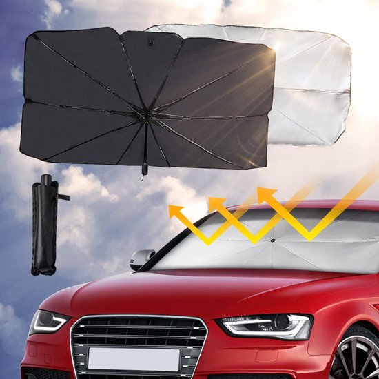 TDR - Zonnescherm / autoparaplu - Binnenkant Voorruit Auto - Opvouwbaar -  Hitte en UV... | bol