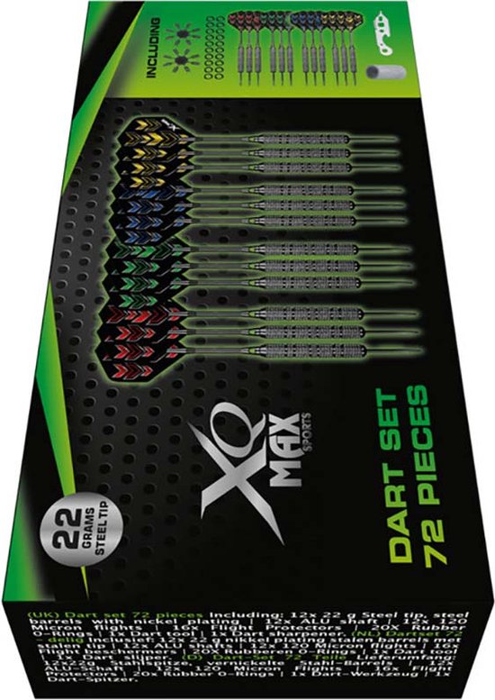 XQ Max Dartset - 12x 22 gram Steeltip - 72pcs van XQ Max — afbeelding 4