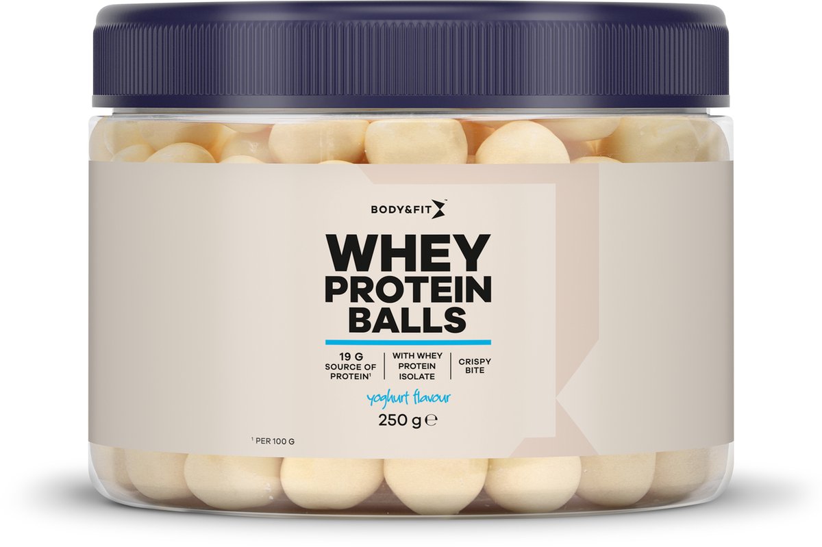 Goedkoopste Body & Fit Whey Protein Balls - Eiwitrijke snack - 250 gram - Yoghurt