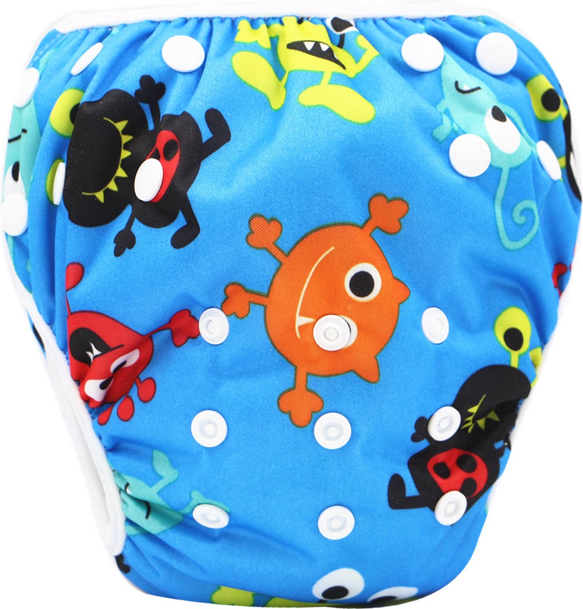 Bol.com RAMBUX® - Zwemluier - Monsters - Wasbaar & Verstelbaar - Zwembroek voor Zwembad - Zwemshort Baby & Peuter - 3-15 KG - 0-... aanbieding