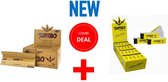 COMBIDEAL VLOE+TIPS Jumbo Brown Vloe KS slim BOX/50+Jumbo Yellow Mellow Filter Tips BOX/100