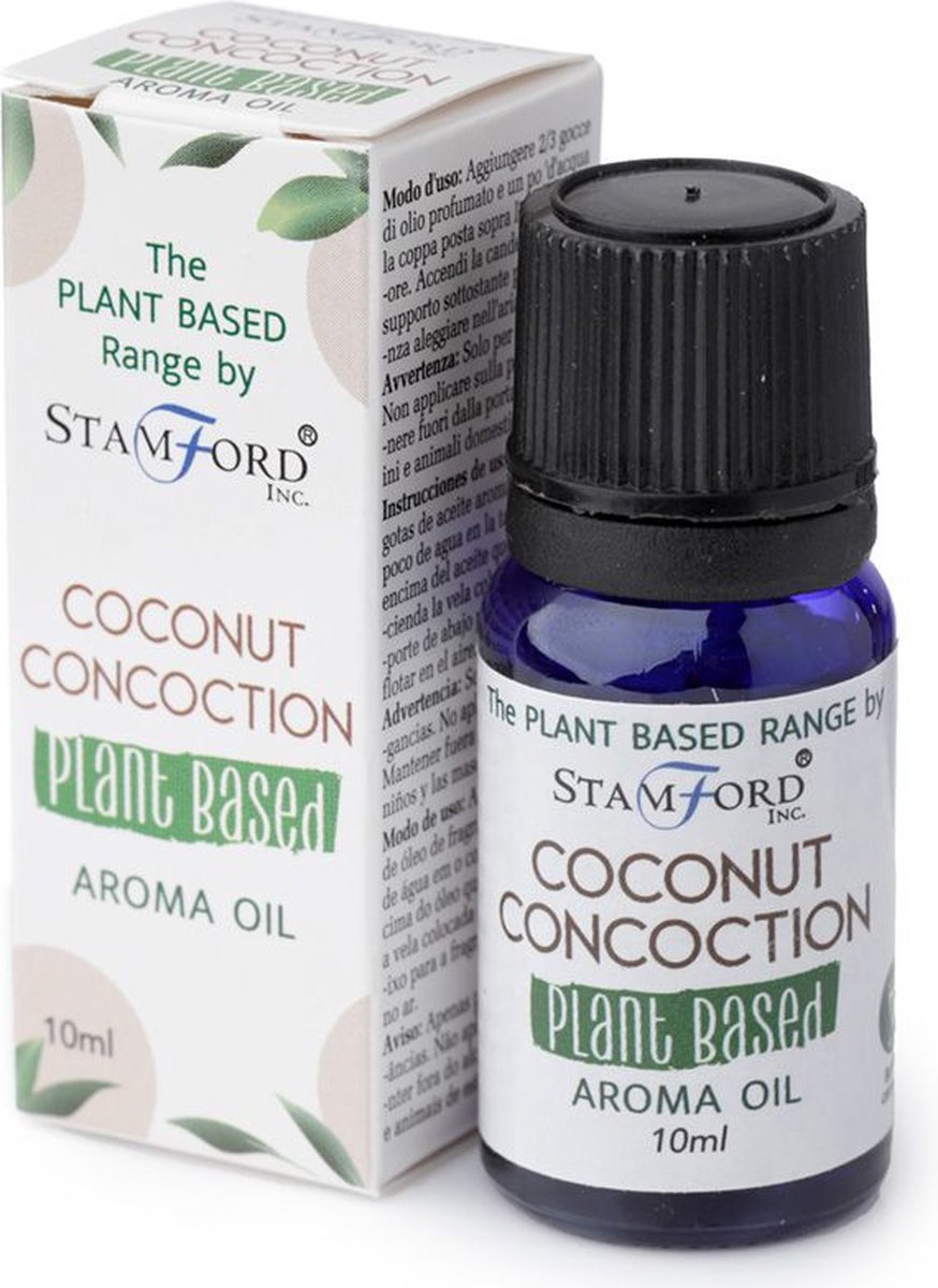 Goedkoopste Plantaardige Aroma Geurolie - Kokosnoot - 10ml - Geurolie Voor Aromadiffuser - Huisparfum