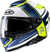 Hjc Rpha 71 Zecha White Blue Mc3Hsf Full Face Helmets L - Maat L - Helm