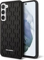 Karl Lagerfeld Backcase hoesje geschikt voor Samsung Galaxy S23+ - Effen Zwart - TPU (Zacht)