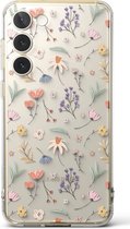 Geschikt voor Ringke Samsung Galaxy S23 Fusion Back Cover Hoesje - Flower