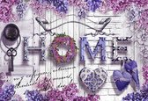 Fotobehang - Vlies Behang - Home - Bloemen & Liefde - 208 x 146 cm