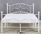 Bedframe - 120x200 cm - met lattenbodem - wit