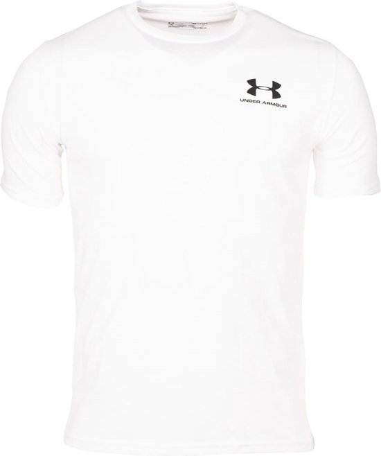 Under Armour UA M SPORTSTYLE LC SS Heren Sportshirt - Wit - Maat M