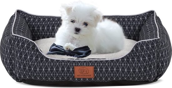 Ferplast Hondenbed voor honden, kat, Marquis, 55 cm, grijs, ivoor