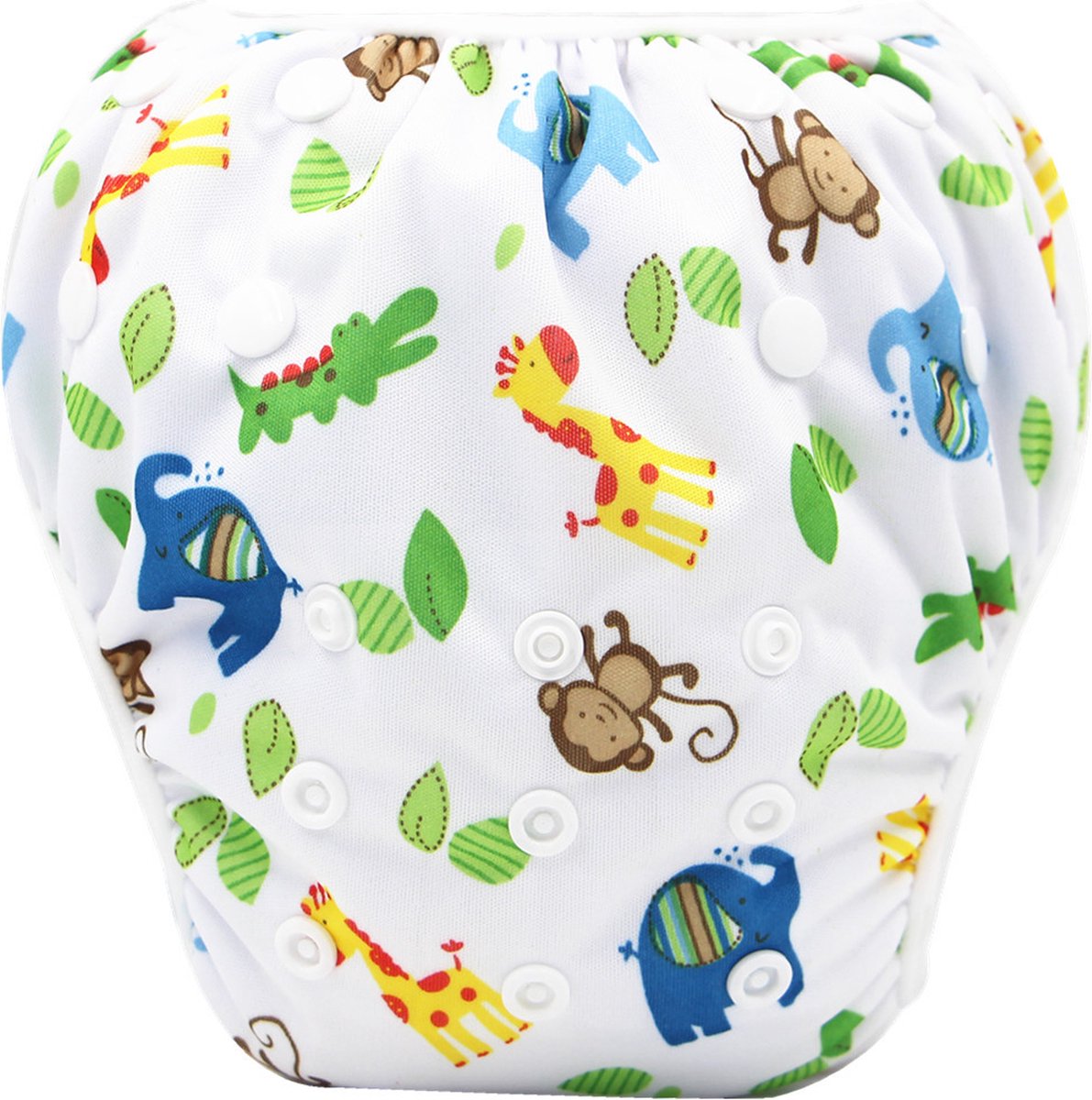 Bol.com RAMBUX® - Zwemluier - Giraffe - Wasbaar & Verstelbaar - Zwembroek voor Zwembad - Zwemshort Baby & Peuter - 3-15 KG - 0-3... aanbieding