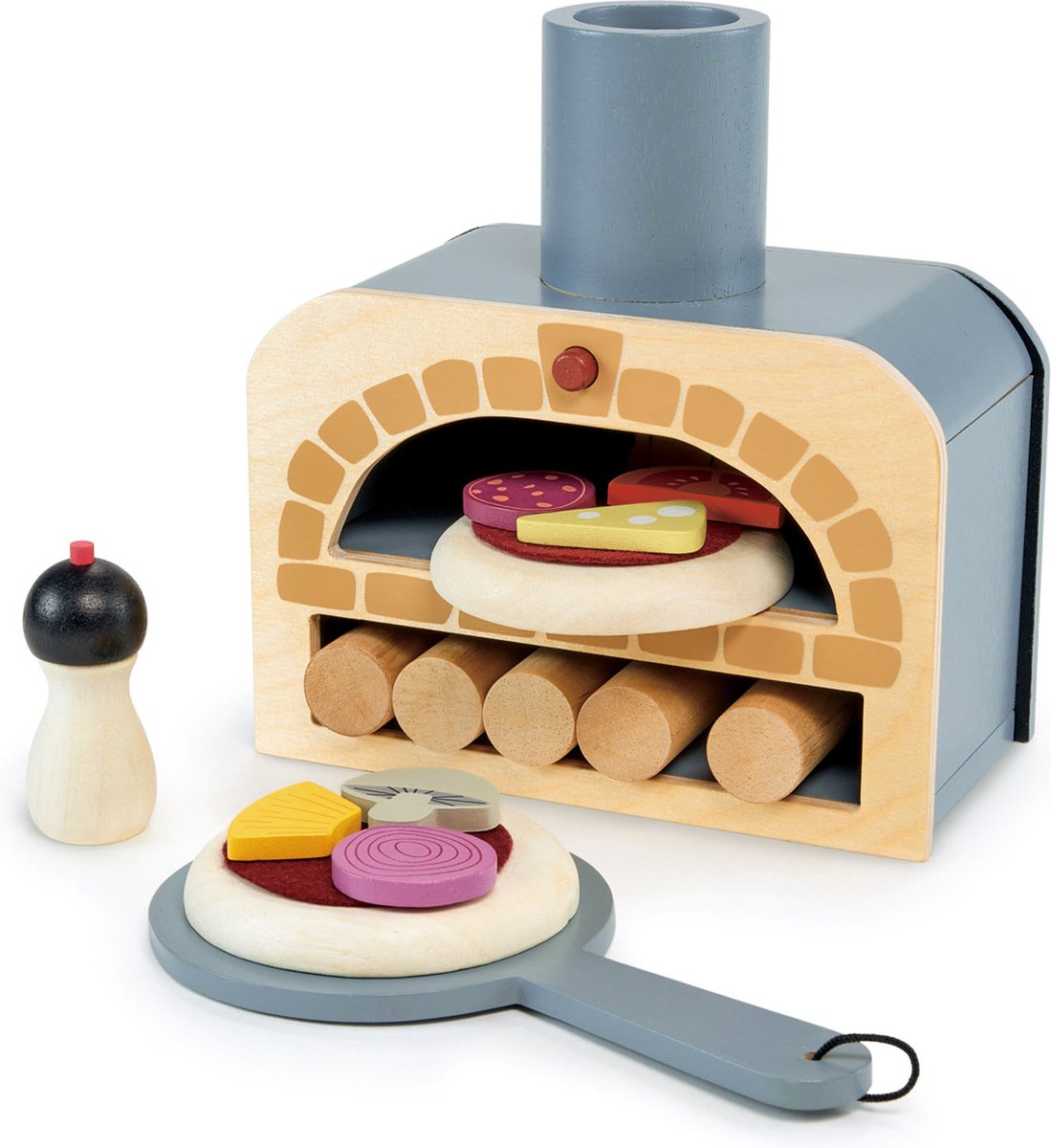 TENDER LEAF Playing - Pizza Oven - 18.2X9.6X19Cm - Hout - 3 Jaar