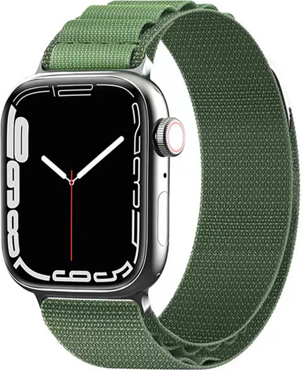 Techsuit - Watchband (W037) - Apple Watch 1 / 2 / 3 / 4 / 5 / 6 / 7 / 8 / SE (38 mm / 40 mm / 41 mm) - Army Green
