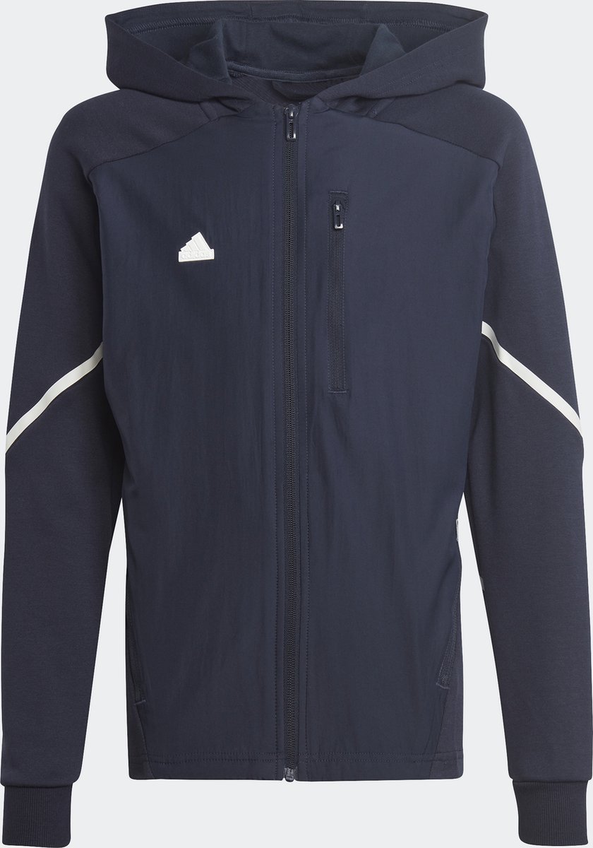 adidas Sportswear Designed for Gameday Ritshoodie Kinderen Blauw