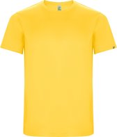 Geel unisex ECO sportshirt korte mouwen 'Imola' merk Roly maat XL
