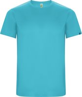 Turquoise unisex ECO sportshirt korte mouwen 'Imola' merk Roly maat M