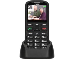 Fysic F10 - Eenvoudige Mobiele Telefoon voor Senioren – 4G GSM met SOS Paniekknop – Zwart