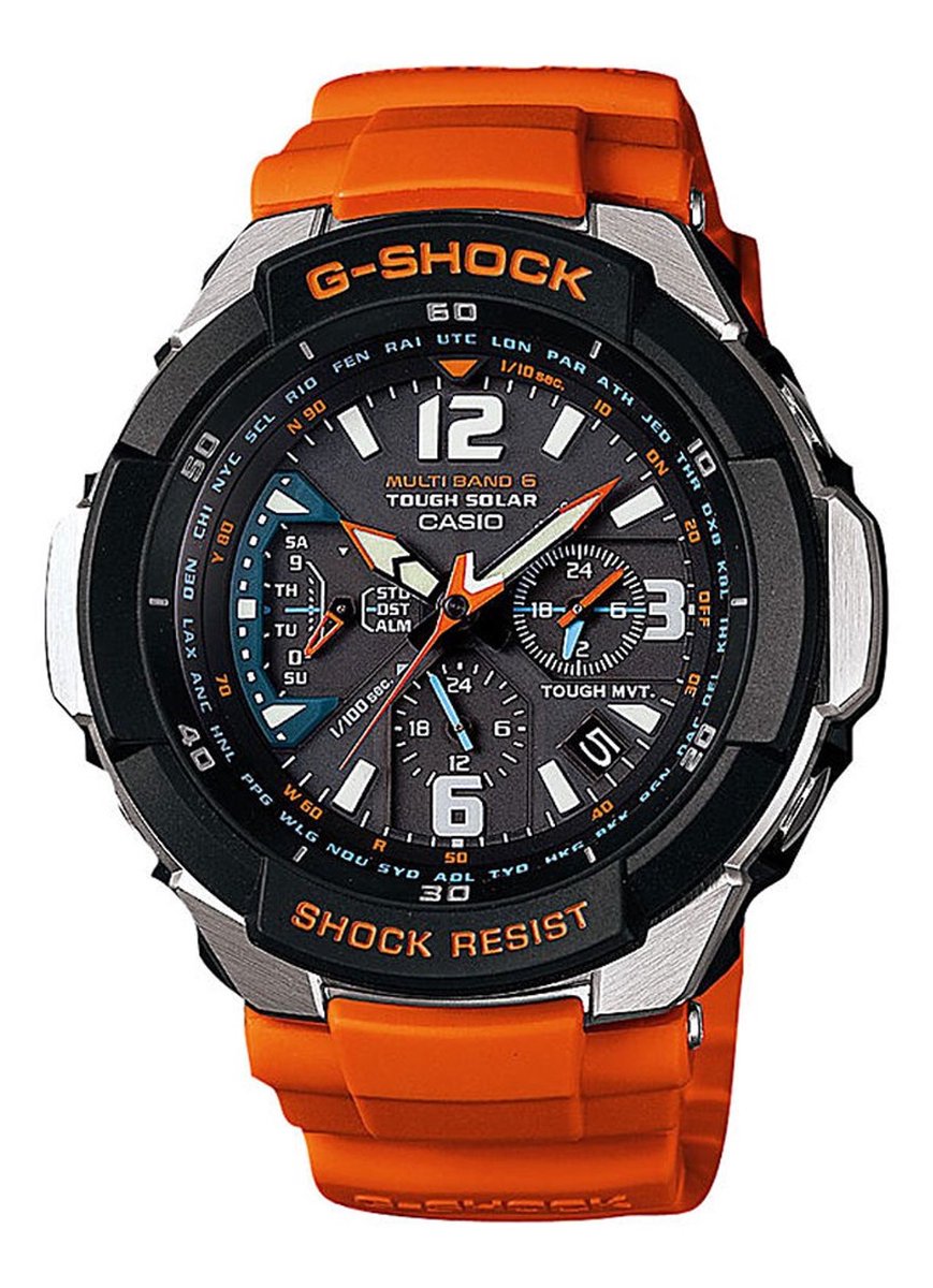 Casio GW-3000M-4AER - Horloge - 50 mm - Kunststof - Oranje