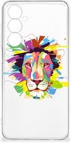 Telefoonhoesje Geschikt voor Samsung Galaxy A54 5G Back Cover Siliconen Hoesje Super als Cadeautjes voor Jongens Lion Color