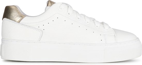 PS Poelman Charu chunky leren sneakers wit/beige
