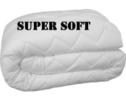 Ultra Soft Princessdekbed Enkel - Tweepersoons - Lits-jumeaux -XL- 260x220 cm- Anti Allergie-Wasbaar -Wit