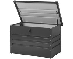 Beliani CEBROSA - Kussenbox - Grijs - Staal