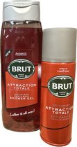 Brut Attraction Totale - Douchegel & Deo Spray