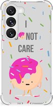 GSM Hoesje Geschikt voor Samsung Galaxy S23 Shockproof Case met transparante rand Donut