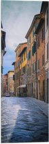 WallClassics - Vlag - Klein Straatje - Italië - 20x60 cm Foto op Polyester Vlag