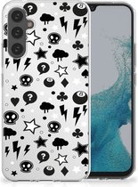 Telefoonhoesje Geschikt voor Samsung Galaxy A34 Silicone Back Cover Silver Punk