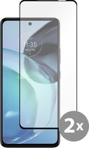 Cazy Tempered Glass Screen Protector geschikt voor Motorola Moto G72 - Zwart - 2 stuks