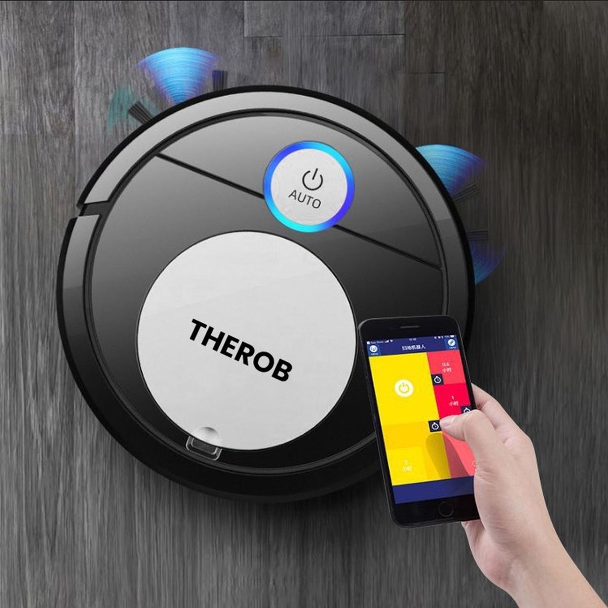 THEROB - Smart robot stofzuiger met app. (zwart/zilver) van € 139,95 nu TIJDELIJK voor € 69.89