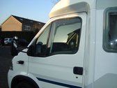 Renault Master Mascott zijwindschermen model 1998 tot 2010 licht getint visors fenders raamspoilers windschermen