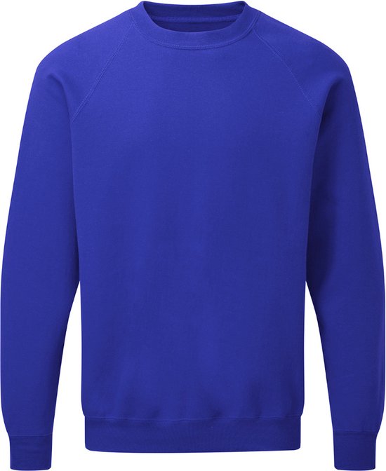 Kobalt Blauw heren sweater met raglan mouw merk SG maatX L bol