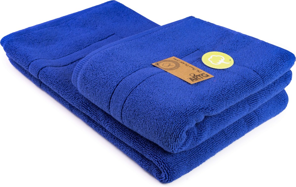 ARTG® Towelzz - Badmat - 100% Katoen - Zware kwaliteit - 50 x 80 cm - Koningsblauw - True Blue