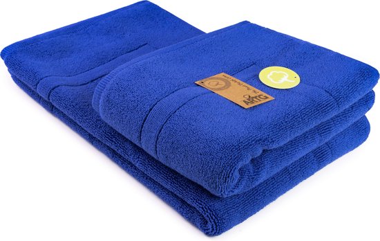 ARTG® Towelzz - Badmat - 100% Katoen - Zware kwaliteit - 50 x 80 cm -  Koningsblauw - True Blue