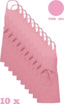 Awesome-Gifts - Horeca schort - Keukenschort - Kookschort - Barbecueschort - onbedrukt - 76 x 90 cm - per 10 stuks - Dark Pink