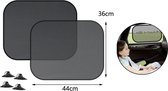 2x PD® - Zonnescherm Auto - Voor Baby & Kind - Zonnescherm Auto Zijruit - Zwart