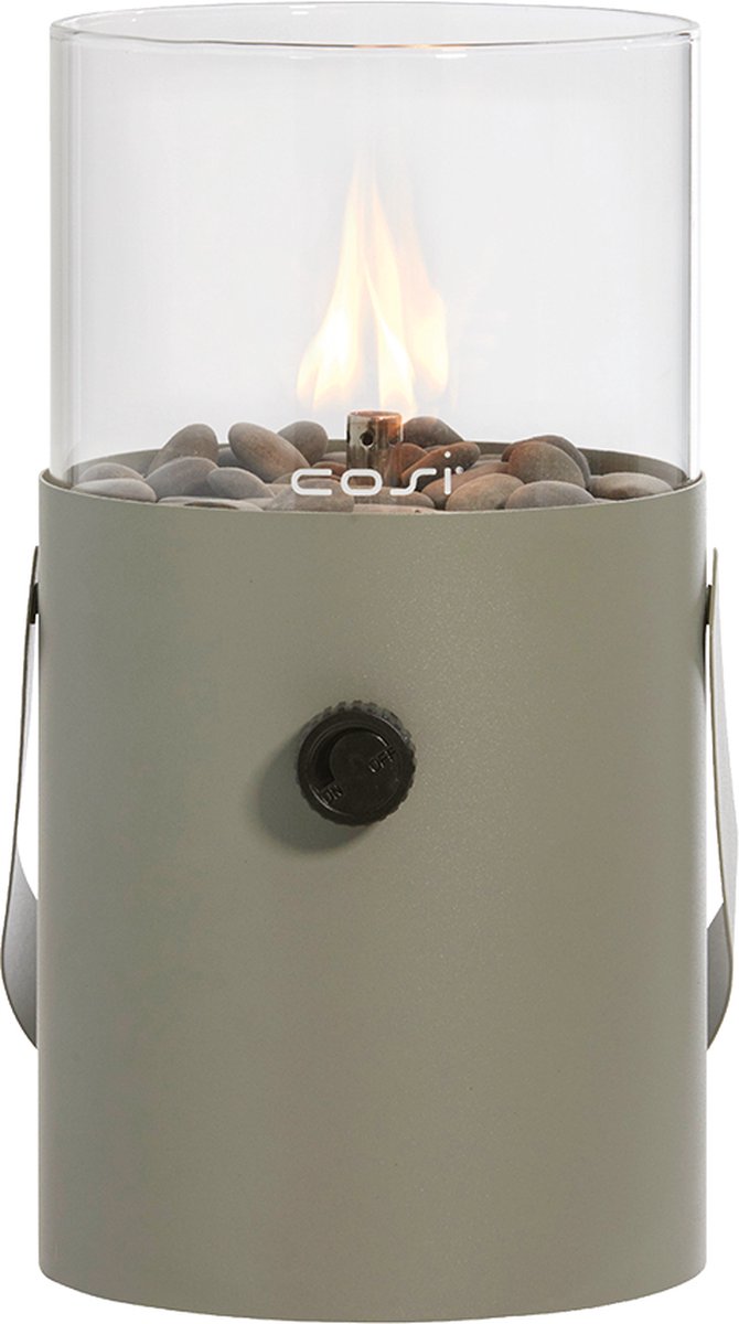 Cosi Fires – Cosiscoop Original Gaslantaarn Olijfgroen – Metaal – Groen