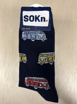 SOKn. trendy sokken *VW BUS-VAN-RETRO* (N) maat 40-46 (ook leuk om kado te geven !)