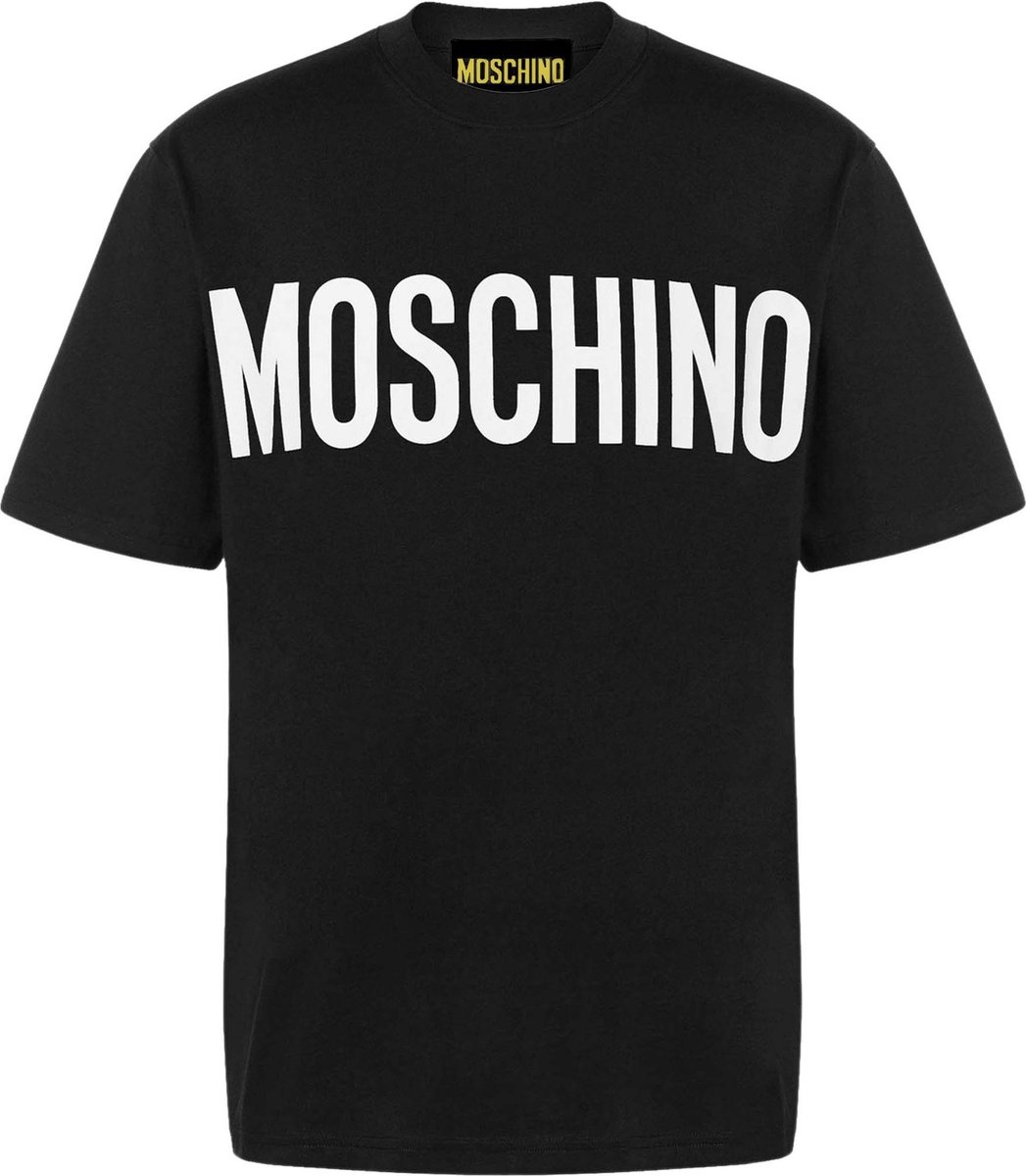 Moschino Heren Logo T-Shirt Zwart maat L