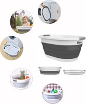 Bol.com Universeel opvouwbare siliconen wasmand / babybadje 25L grijs aanbieding