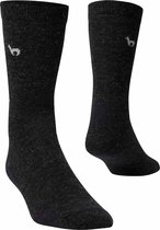 Apu Kuntur sokken - baby alpaca business sokken - kleur: antraciet - maat 42-44