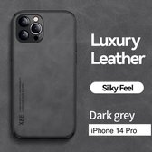 iPhone 14 Pro Hoesje - Silky Feel - Magnetisch - Dark Grey