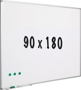 Whiteboard geëmailleerd staal - Wit - Magnetisch - 90x180cm